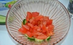 «Греческий салат» - приготовления блюда - шаг 2