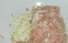 «Оладьи куриные с овощами и шампиньонами» - приготовления блюда - шаг 1