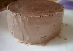 «Торт "Шоколад на кипятке" с творожным кремом» - приготовления блюда - шаг 8
