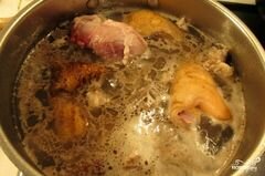 «Томатный суп с капустой и мясом» - приготовления блюда - шаг 3