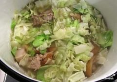 «Томатный суп с капустой и мясом» - приготовления блюда - шаг 4