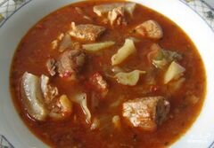 «Томатный суп с капустой и мясом» - приготовления блюда - шаг 6
