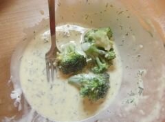 «Капуста брокколи в кляре» - приготовления блюда - шаг 4