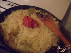 «Капуста, тушёная по-советски с котлетами» - приготовления блюда - шаг 6