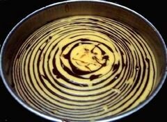 «Шоколадно-ванильный торт Зебра» - приготовления блюда - шаг 6