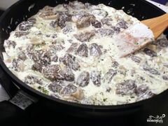 «Жареные сморчки в сметане» - приготовления блюда - шаг 7