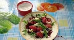 «Салат с рукколой и грейпфрутом» - приготовления блюда - шаг 10