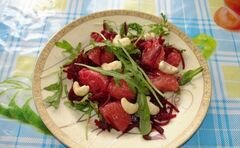 «Салат с рукколой и грейпфрутом» - приготовления блюда - шаг 8