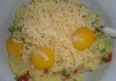 «Картофельно-сырные лепешки» - приготовления блюда - шаг 3