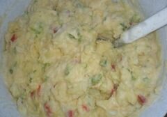 «Картофельно-сырные лепешки» - приготовления блюда - шаг 5