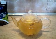 «Полезный зеленый чай с изюмом» - приготовления блюда - шаг 5