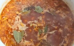 «Суп харчо с томатным соком» - приготовления блюда - шаг 6