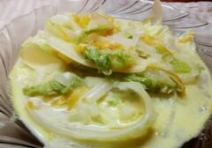 «Тушеная пекинская капуста в сливочном соусе» - приготовления блюда - шаг 4