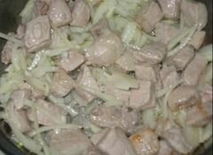 «Картофельный соус с мясом» - приготовления блюда - шаг 5