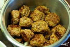 «Фрикадельки с подливой» - приготовления блюда - шаг 6