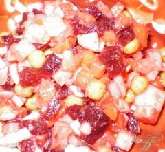 «Винегрет со свежей капустой и яблоком» - приготовления блюда - шаг 4