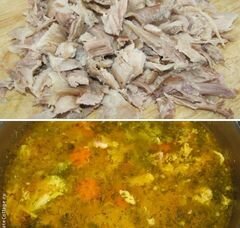 «Суп из кролика с тыквой и брокколи» - приготовления блюда - шаг 3