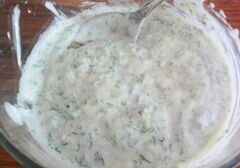 «Йогуртовый соус сюзьма» - приготовления блюда - шаг 7
