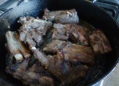 «Жаркое из ребер дикого кабана» - приготовления блюда - шаг 4
