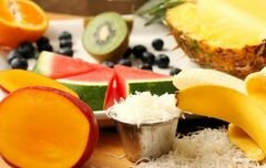 «Фруктовый салат в ананасе» - приготовления блюда - шаг 1