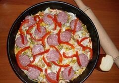 «Пицца " Ранчо "» - приготовления блюда - шаг 11