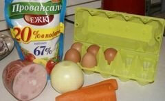 «Салат "Блинный"» - приготовления блюда - шаг 1