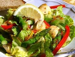 «Салат из спаржи с грибами» - приготовления блюда - шаг 8