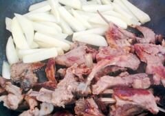 «Кавурма из баранины» - приготовления блюда - шаг 4