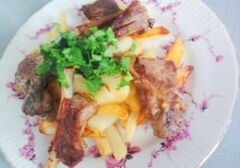 «Кавурма из баранины» - приготовления блюда - шаг 5