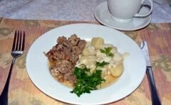 «Картофельные кнели с соусом Бешамель» - приготовления блюда - шаг 7