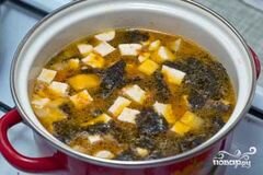 «Овощной мисо-суп» - приготовления блюда - шаг 7
