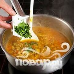 «Марокканский суп с рисом, нутом и чечевицей» - приготовления блюда - шаг 5