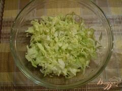 «Овощной салат с яблоком и майонезом» - приготовления блюда - шаг 2