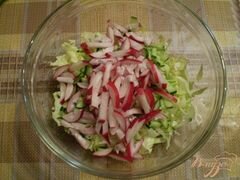 «Овощной салат с яблоком и майонезом» - приготовления блюда - шаг 4