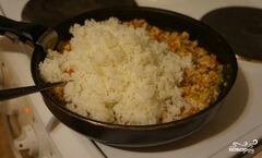 «Тяхан с овощами» - приготовления блюда - шаг 10