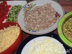 «Салат "Паутинка" с фисташками» - приготовления блюда - шаг 1