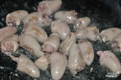 «Картошка с сердечками куриными» - приготовления блюда - шаг 2