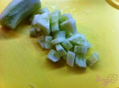 «Салат с овощами, семгой и водорослями чука» - приготовления блюда - шаг 6