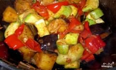 «Тушеные овощи в утятнице» - приготовления блюда - шаг 7