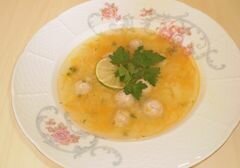 «Суп с фрикадельками и пшеничной крупой» - приготовления блюда - шаг 12