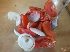 «Салат из помидора с фенхелем и шалфеем» - приготовления блюда - шаг 6