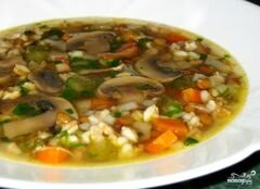 «Грибной суп с чечевицей» - приготовления блюда - шаг 9