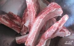 «Мясо на кости в мультиварке» - приготовления блюда - шаг 1