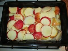 «Яблочный пирог на детском творожке» - приготовления блюда - шаг 7