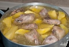 «Соус с курицей и картошкой» - приготовления блюда - шаг 7