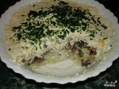 «Салат "Грибы под снегом"» - приготовления блюда - шаг 4