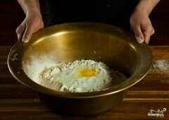 «Тесто из катыка» - приготовления блюда - шаг 1