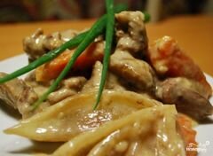 «Тушеная телятина с грибами» - приготовления блюда - шаг 11