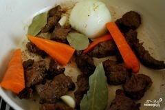 «Тушеная телятина с грибами» - приготовления блюда - шаг 3