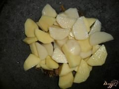 «Жаркое постное с грибами» - приготовления блюда - шаг 4